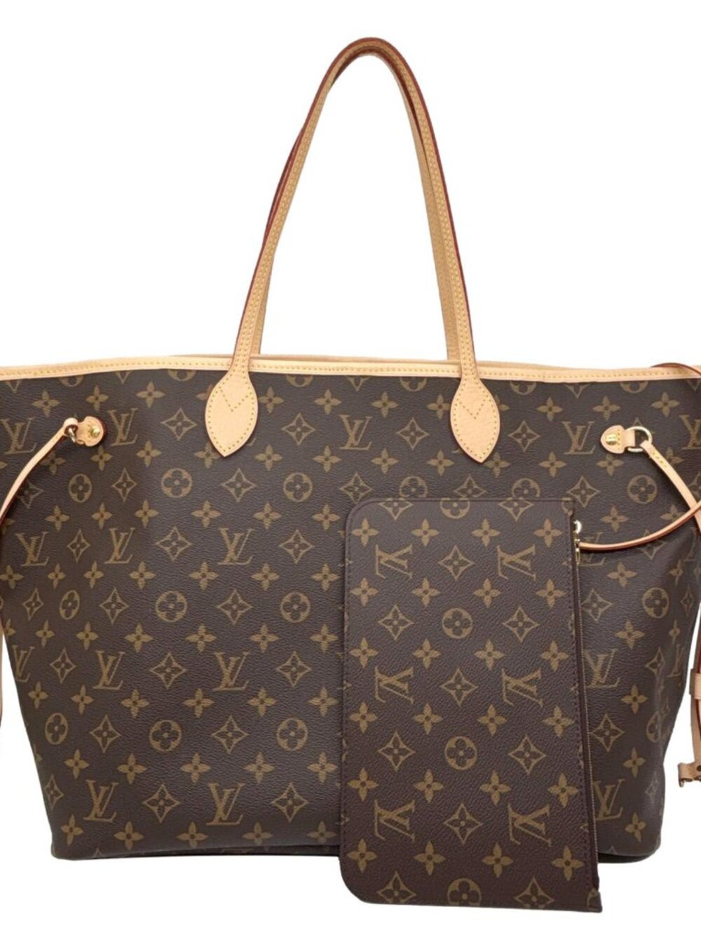 Louis Vuitton Neverfull GM Monogram Canvas Tote Bag Brown